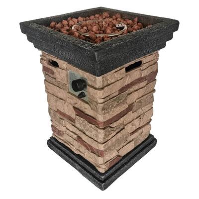 Crawford Burke Fire Pits Outdoor, Backyard Creations Stackstone Propane Gas Fire Pit Table