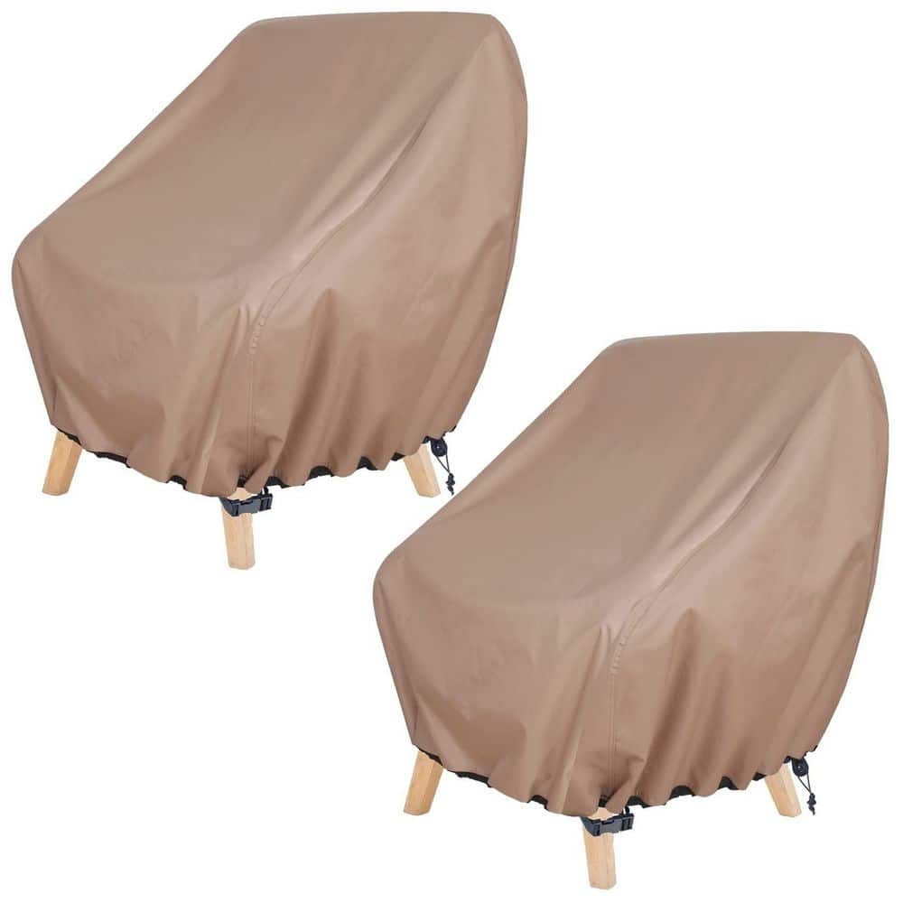 2-Pack 28 in. W x 30 in. D x 32 in. H Waterproof Patio Chair Cover, Outdoor Lounge Deep Seat Single Lawn Chair Cover price history on PriceWatchPro