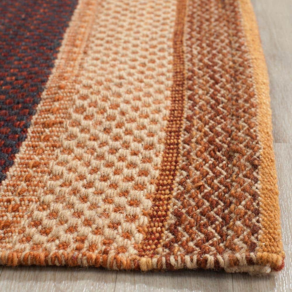 Kilim KLM951 Hand Woven Area Rug - Rust - 8'x10' - Safavieh.