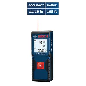 BLAZE 165 ft. Laser Distance Tape Measuring Tool with Square Footage Calculation