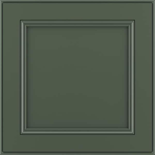 American Woodmark MacArthur 11 9/16-in. W x 3/4-in. D x 11 1/2-in. H in Painted Sage Cabinet Door Sample