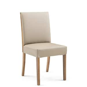 Almond Oak/Brown Upholstered Dining Chair (Set of 2)