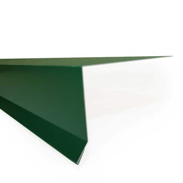 Gibraltar Building Products 3.75 in. x 10 ft. 26-Gauge Galvanized Steel EF3 Eave Flashing in Forest Green