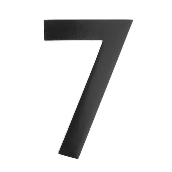 Architectural Mailboxes 5 in. Black Floating House Number 7
