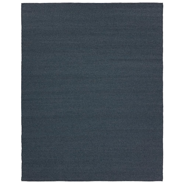 Jaipur Living Ryker 8 ft. x 10 ft. Blue Solid Handmade Indoor/Outdoor Area Rug
