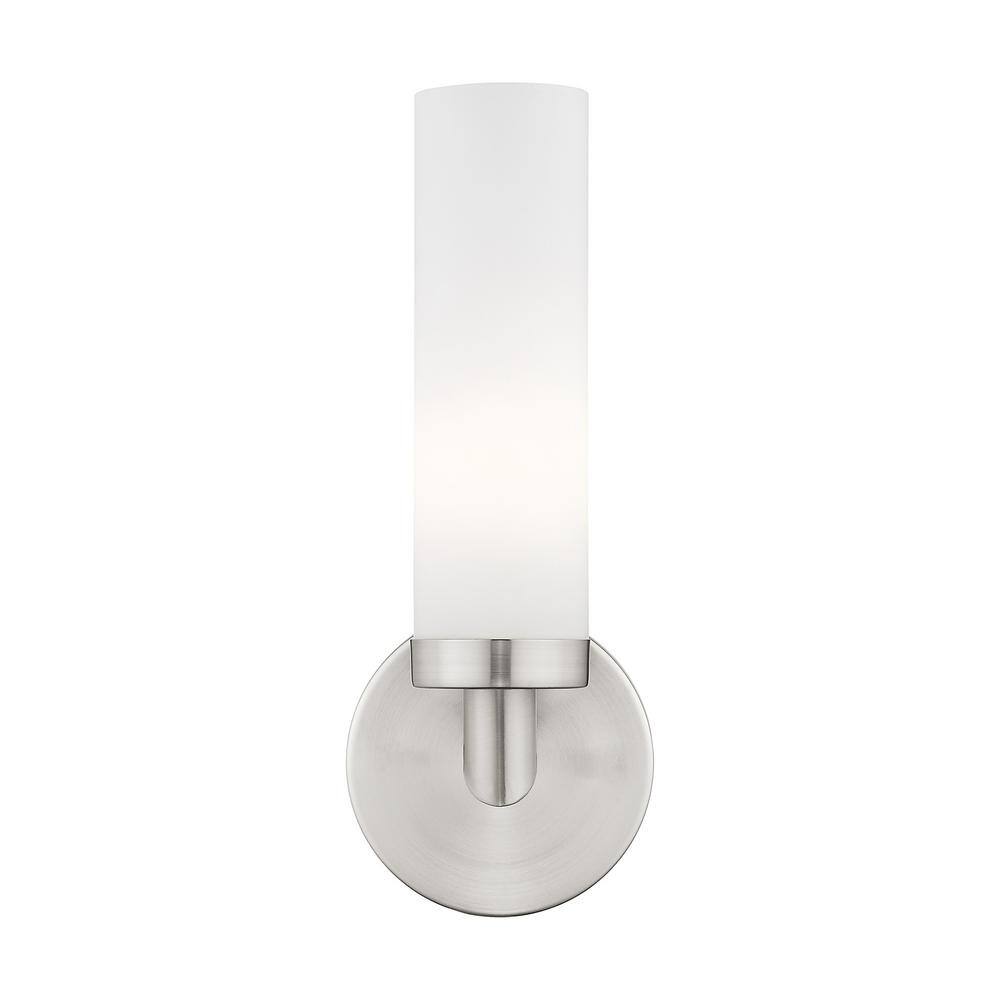 Aspen Sleek Contemporary Brushed Nickel Wall Sconce