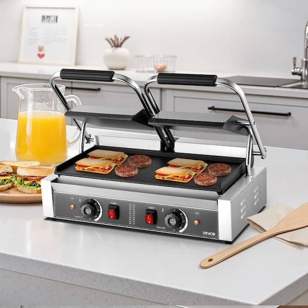 SVOPES 3,600 W Commercial Panini Grill, Electric Sandwich Maker