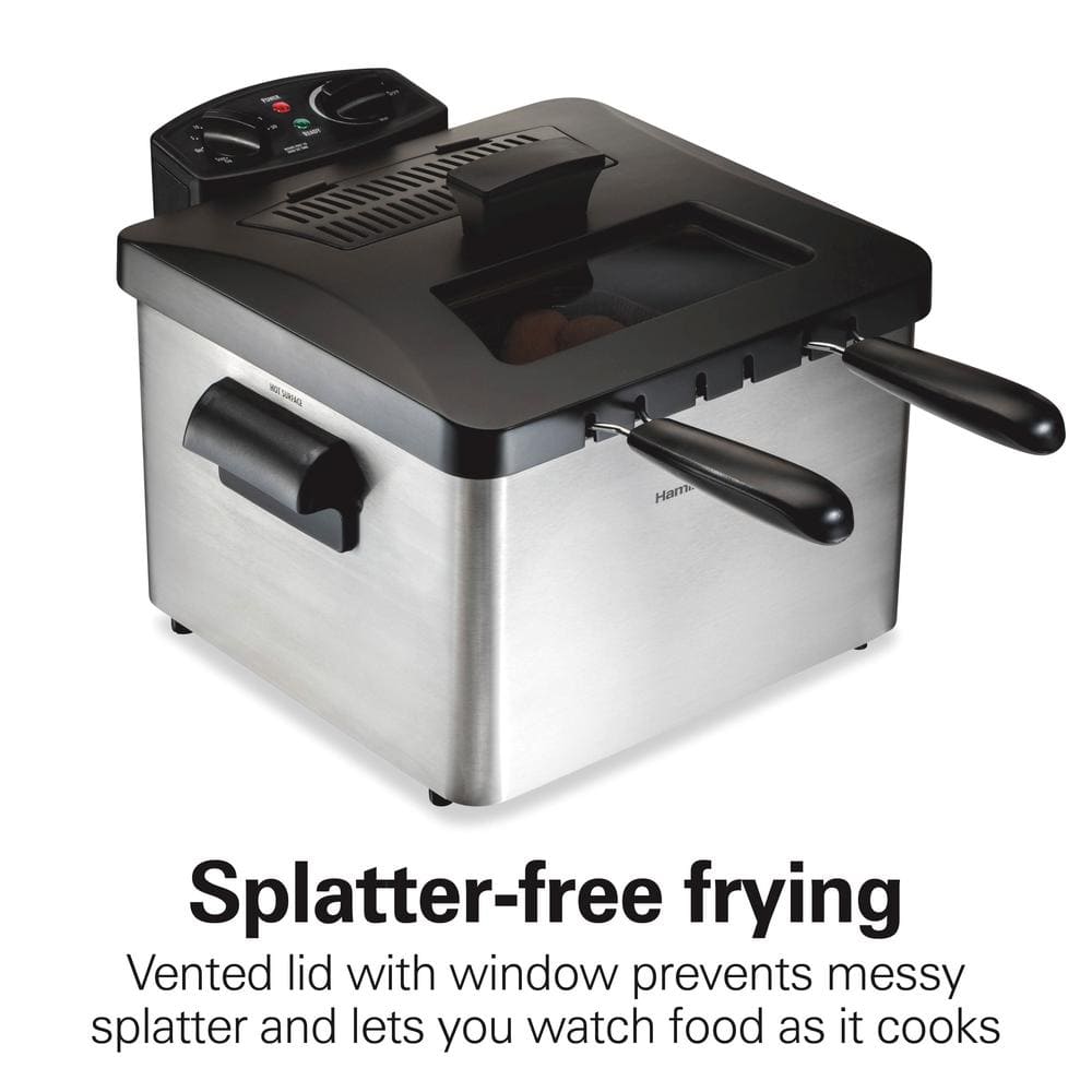 Stainless Steel Dual Basket Electric Deep Fryer