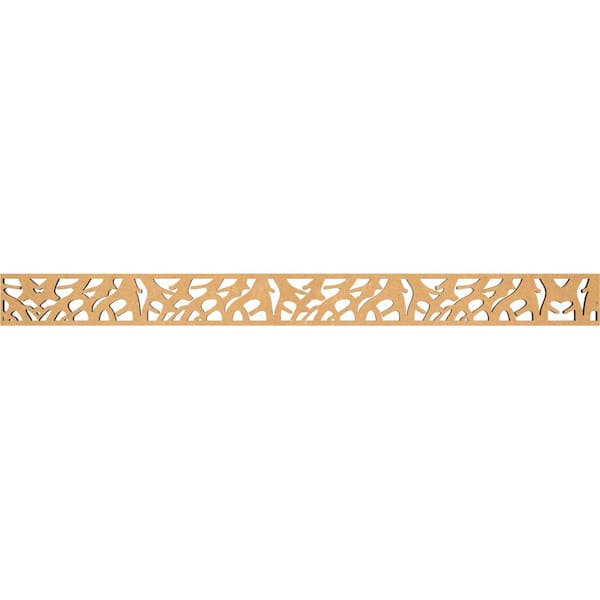 Ekena Millwork Manton Fretwork 0.375 in. D x 46.375 in. W x 4 in. L MDF Wood Panel Moulding