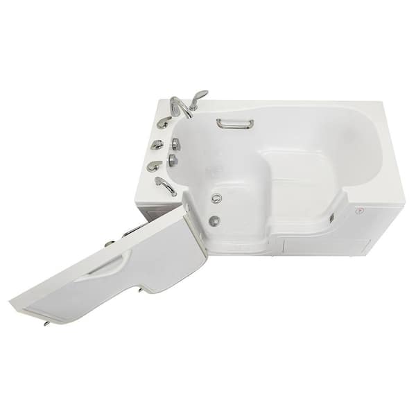 Jacob Delafon e6d015-00 Adjustable Fitting with Extra-Flat Trap with  Overflow, White 