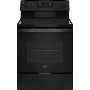 30 in. 5.3 cu. ft. Electric Range in Black with Self Clean