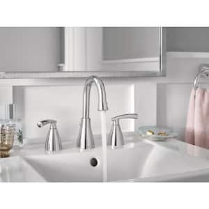 Essie 8 in. Widespread 2-Handle Bathroom Faucet in Chrome (Valve Included)