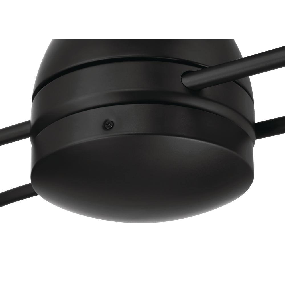 Bellows II 48" Dual Head Black Aluminum Ceiling Fan with LED Light Kit