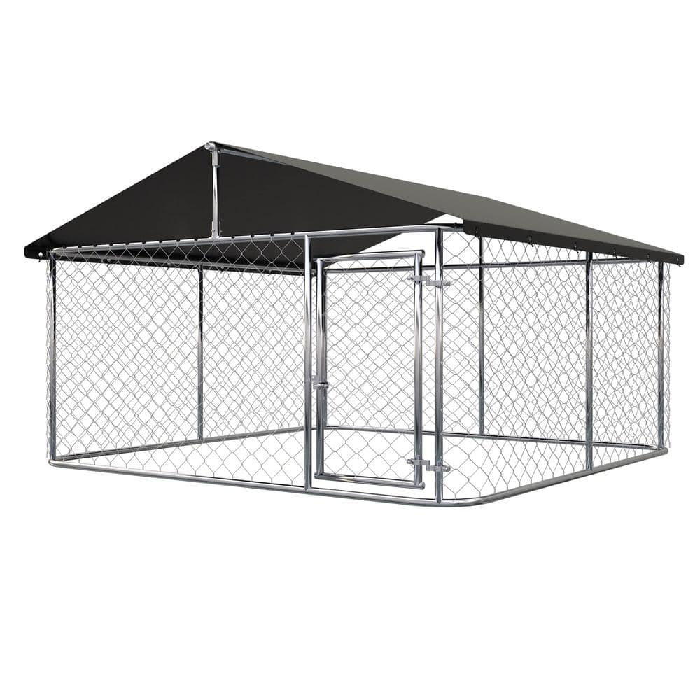 Large 58 Inch Dog Crate - Heavy Duty Metal Kennel For Medium/Big Dogs, Indoor/Outdoor Cage With Pad (Black)