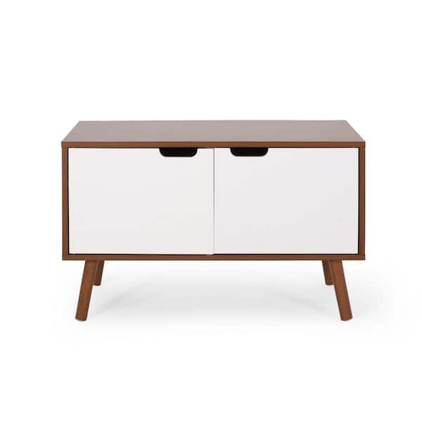 Noble House Pickfair Walnut Accent Cabinet with Doors