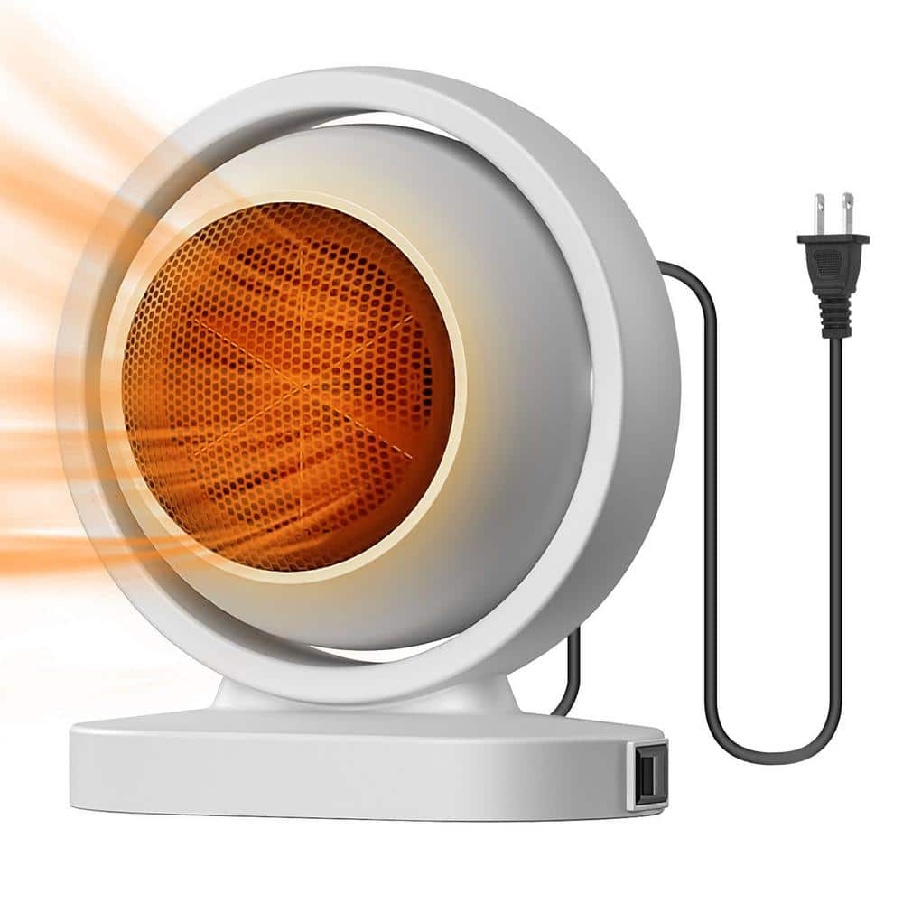 300W Fast Heating Fortable Electric Heater with Overheat Protection and 30° Tilting Angle in White price history on PriceWatchPro