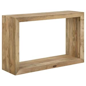 Benton 46 in. Natural Rectangle Solid Wood Console Table