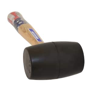 20 oz. Black Rubber Mallet with 13 in. Hardwood Handle