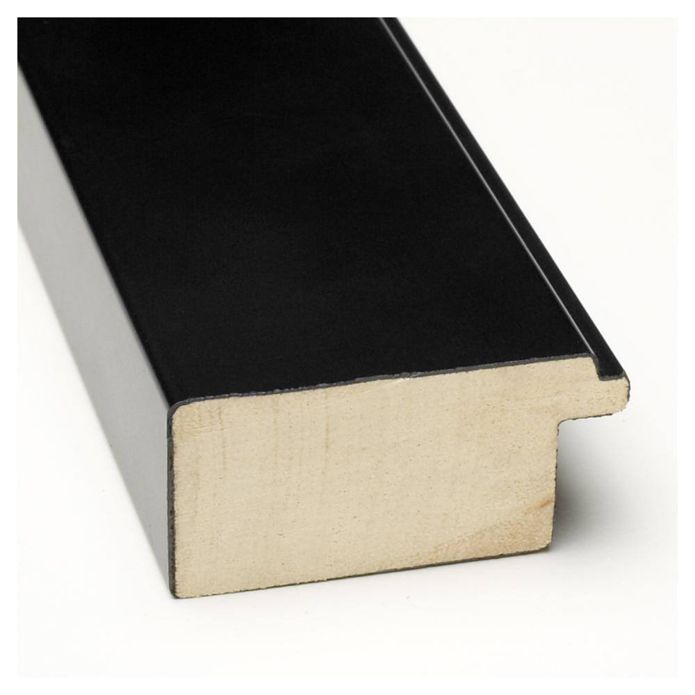 Corvino Matte Black Wood Single Photo Frame 25" x 21"