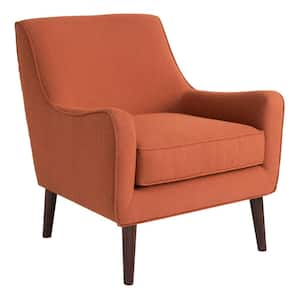 Liam Burnt Orange Mid-Century Accent Arm Chair