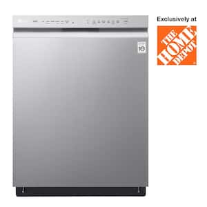 24 in. Stainless Steel Front Control Dishwasher with QuadWash, 3rd Rack & Dynamic Dry, 48 dBA