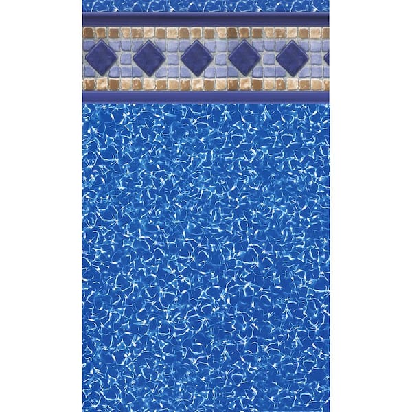 Swimline Sarasota Tile 27 ft. Round Unibead Above Ground Pool Liner 54