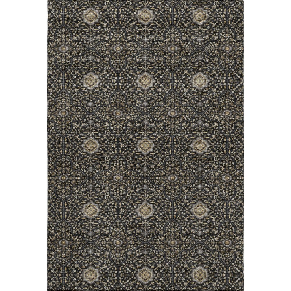Mayfield Premium Machine Washable Abstract AMF2409 Black 9 ft. x 12 ft. Area Rug price history on PriceWatchPro