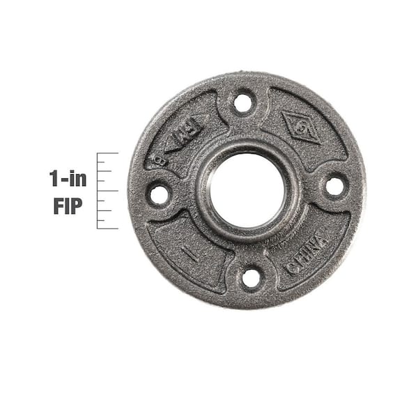 Southland 1 in. Black Malleable Iron Threaded Floor Flange 521