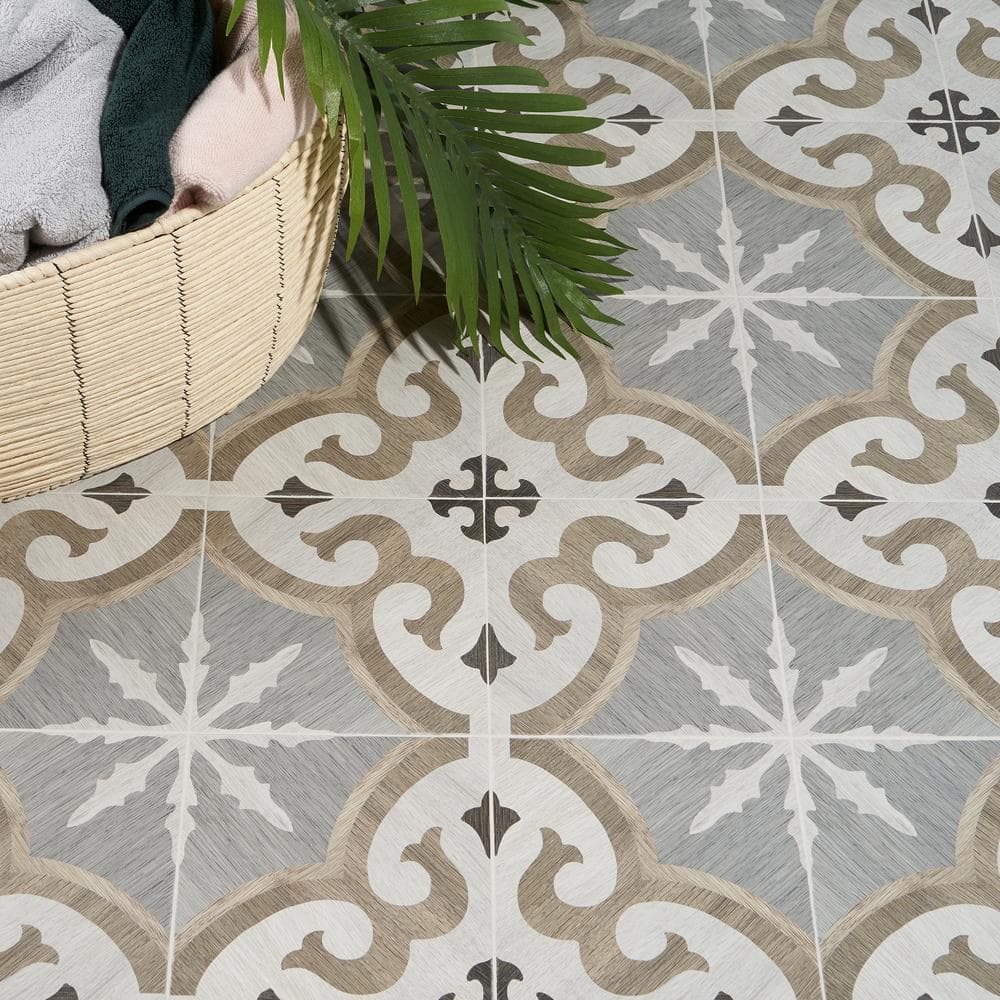 Ventura Briar 8" x 8" Multicolor Matte Porcelain Tile