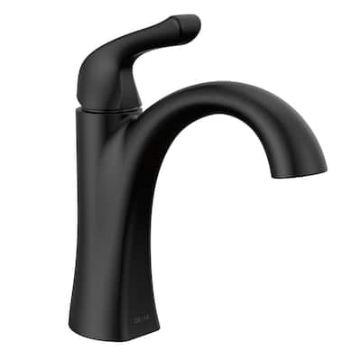 Arvo Single Hole Single-Handle Bathroom Faucet in Matte Black