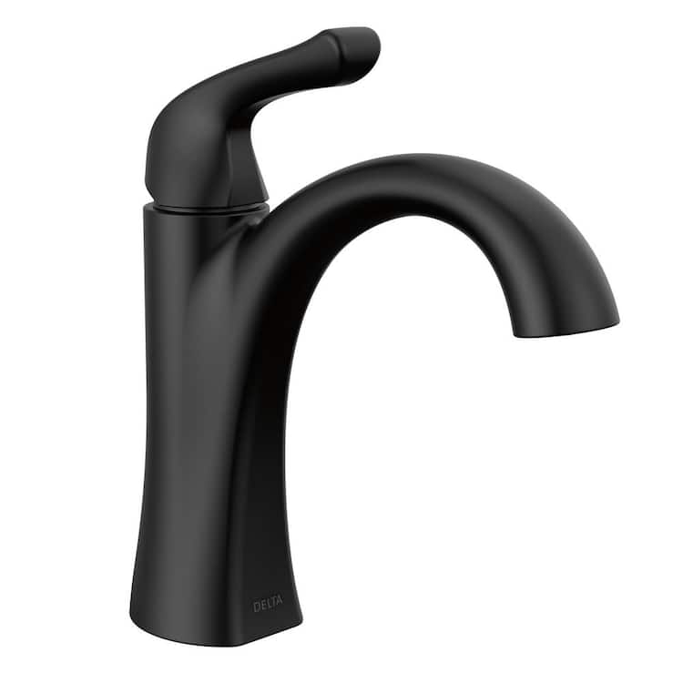 Delta 15840Lf Arvo 1.2 GPM Single Hole Bathroom Faucet - Black