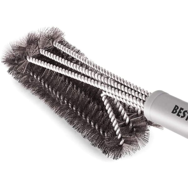 18" Grill Detail Brush - Heavy Duty Bristle and Scraper for Precision BBQ Cleaning
