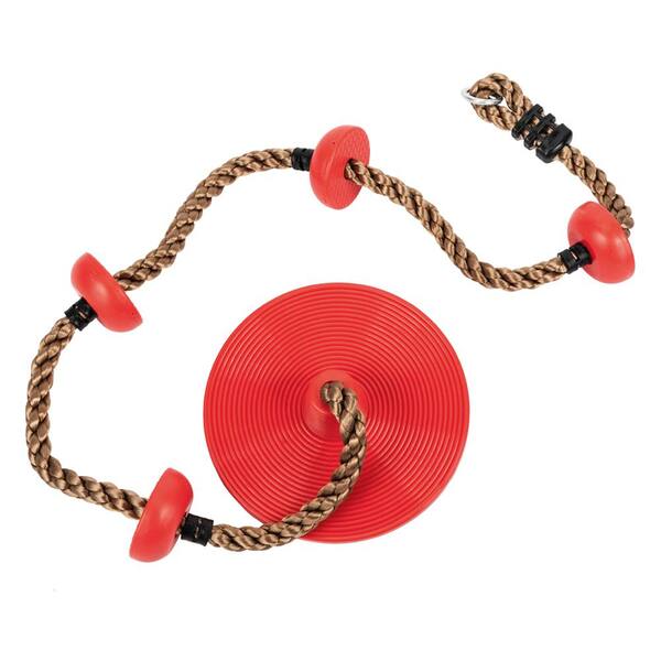 Winado Climbing Rope Swing Disc Swing for Kids, Red 728795987664 - The Home  Depot