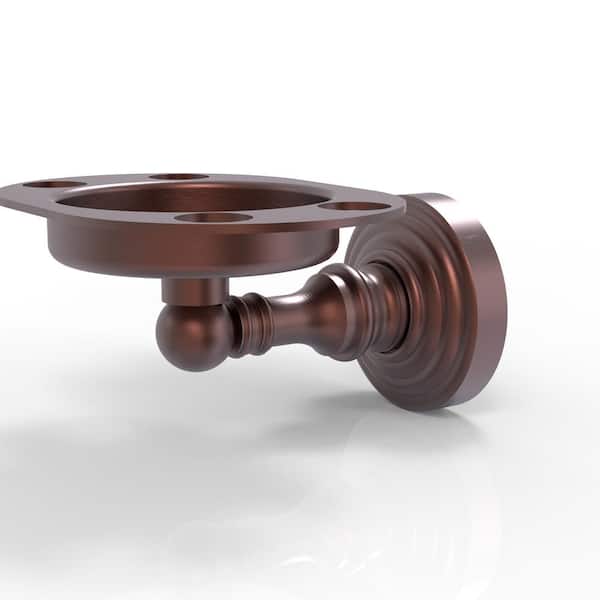 Waverly Place Collection Wall Mounted Tumbler Holder/Toothbrush Holder in Antique Copper