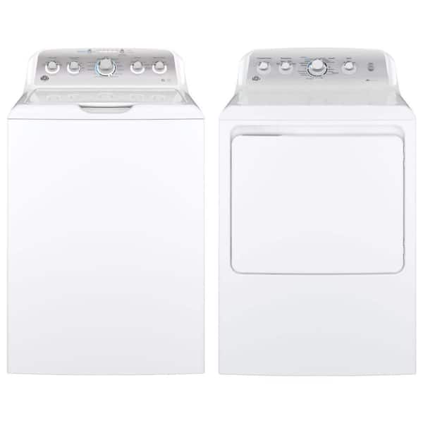 4.6 cu. ft. High-Efficiency White Top Load Washer and 7.2 cu. ft. Dryer Set