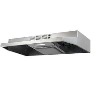 30-in Stainless Steel Under Cabinet Range Hood with Charcoal Filter