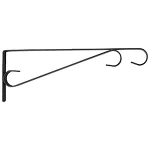 Panacea  Black  Wrought Iron  Threaded J-Hook  Wall  Plant Hook  6in D x 6in H 