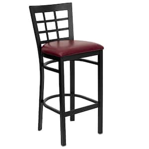 31 in. Red Cushioned Bar Stool