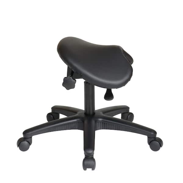 Office Star Products Pneumatic Backless Black Drafting Stool ST215 - The  Home Depot