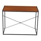 40 in. W Rectangular Brown and Black Computer Desk