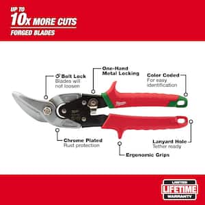 10 in. Right-Cut Offset Aviation Snips