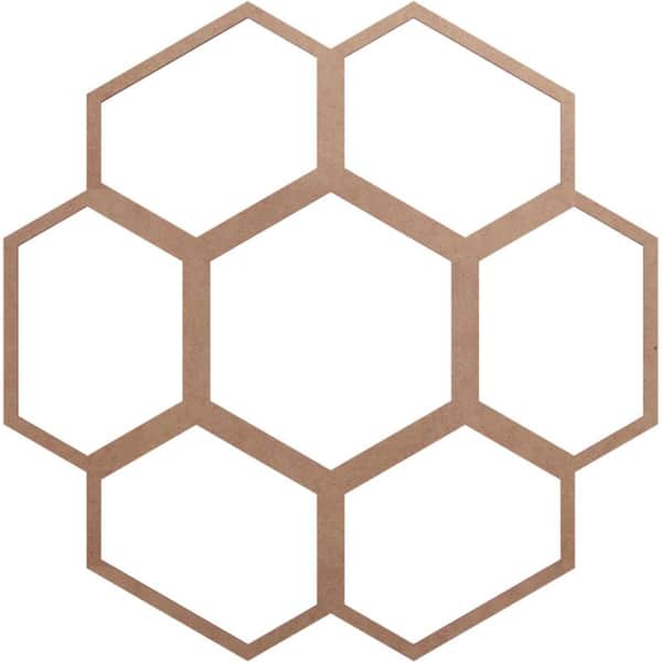 0.375 in. x 32 in. x 32 in. Wood Medallion Moulding