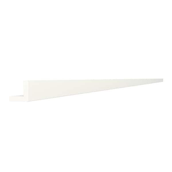 SIMPLY WOODMARK PRO Shaker Partial Overlay 94 in. W x 1.06 in. H Outside Corner Molding in Linen White