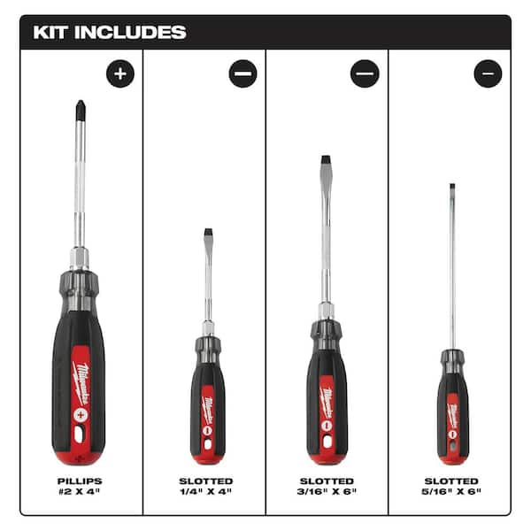 Milwaukee 48-22-2842 #2 ECX - 4 Cushion Grip Screwdriver