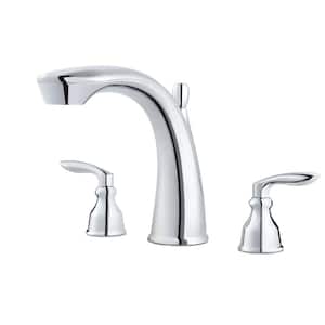 Avalon 2-Handle Deck-Mount Roman Tub Faucet Trim Kit in Polished Chrome (Valve Not Included)