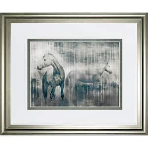 "Grey Serenade" By Edward Selkirk Framed Print Animal Wall Art 34 in. x 40 in.