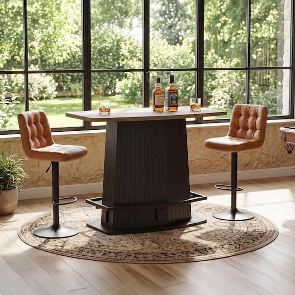 Flash Furniture Stiles 6-Bottle Restaurant Dining Table and Bases