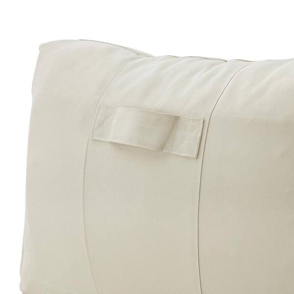 Loungie Cloudy Brown Bean Bag Lounger Chair Convertible Nylon Foam Sleeper  BB143-28BN-HD - The Home Depot