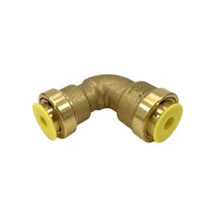 PRO-Fit 1/2 in. - 5/8 in. Brass 90-Degree Quick Connect Reducer Elbow