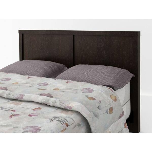 Ameriwood Hollow Core Contemporary Full/Queen Headboard in Black Forest